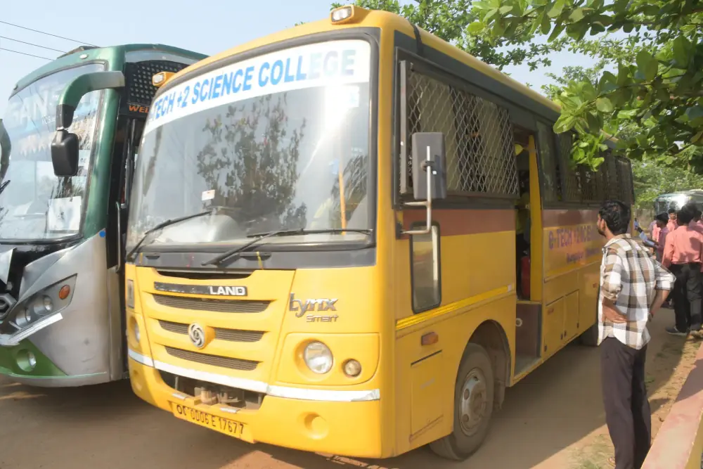 College Bus Side Profile